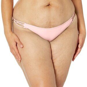 Volcom Women's Simply Solid Full Bikini Bottom (Regular & Plus Size), Blush Pink